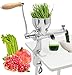 Moongiantgo Estrattore di Succo Manuale per Erbe di Grano Spremiagrumi in Acciaio Inox per Frutta e Verdura, Ventosa a Vuoto & 5,5CM Morsetto da Tavolo, di Sedano, Zenzero, Prezzemolo, Melograno, UVA