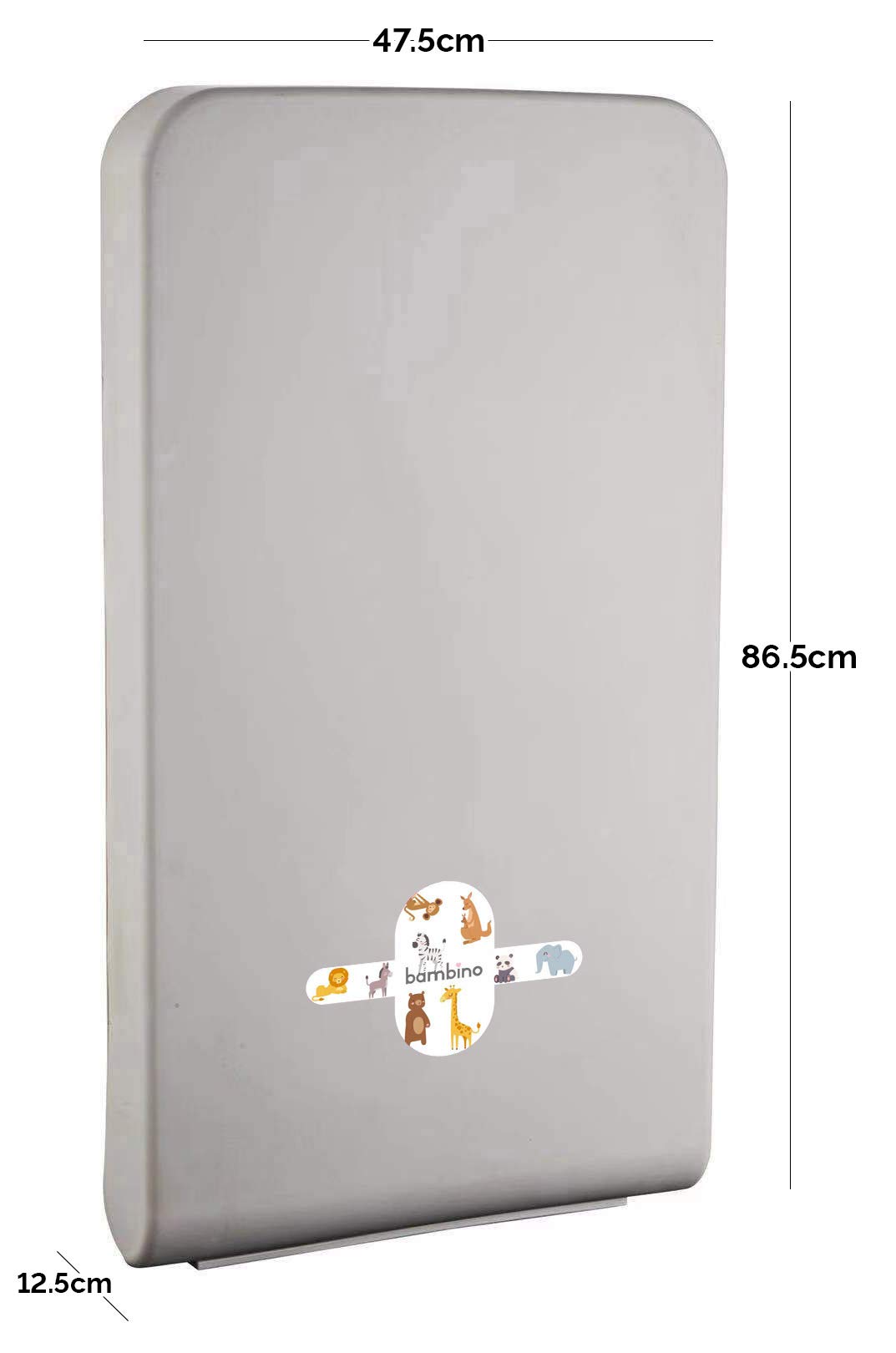 Bambino Wall Mounted Baby Nappy Changing Table Unit Vertical Fold Down