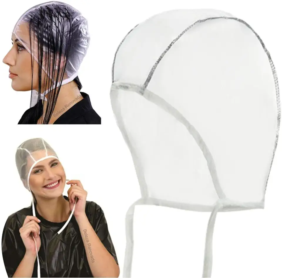 Touca Profissional Mechas Luzes Reflexo Reutilizável em PVC - Dompel