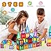 TOKBLOK 64Pcs Clear Diamond Magnetic Tiles - STEM Educational Building Blocks Toys for 3-6 Year Old Boys & Girls | Ideal for Toddler Early Development (Starter Set)