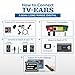 TV · Ears Long Range Digital Wireless Headset System, 5.8 GHz RF Transmitter Headsets for TV, Ideal for Seniors & with Hearing Difficulties, Works with a Wide Range of TV Brands, 1 Pair