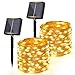 Produktbild Bowfar 2 Stück Solar Lichterkette Aussen, 12M 120LED Solarlichterkette Außen Wetterfest 8 Modi Kupferdraht Lichterkette Außen Solar Outdoor für Garten Balkon Hochzeit Party Weihnachten Deko, Warmweiß