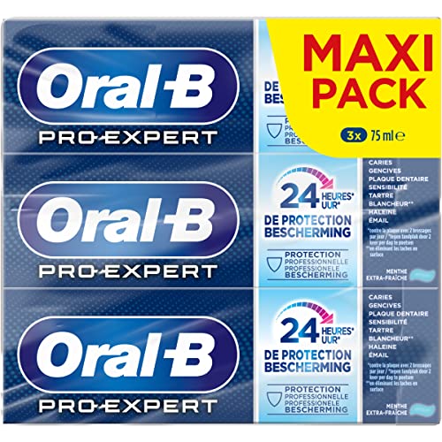 Oral-B - Dentifrice Pro-expert 24h menthe extra fraîche - 3x75ml