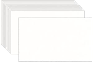 100 Pack: 3x5 White Note Cards | Premium Cardstock for Printing, Photos, and D.I.Y. Projects