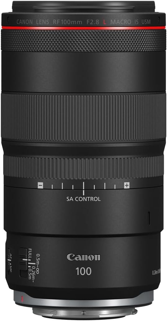 RF 100mm F2.8L MACRO IS USM - Professional macro lens for Canon R system cameras Black