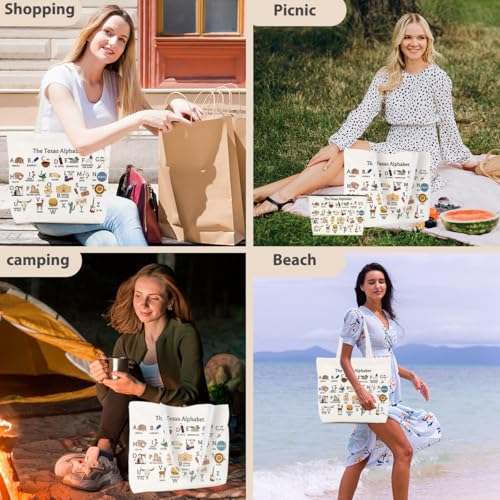 Texas State Speech Therapy 0ccupational Therapy Gifts Tote Bag Makeup Bag for Women Girl Sister Birthday Christmas 6