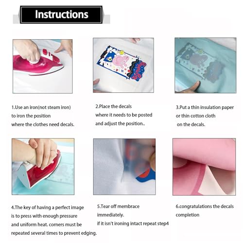 SUPERDANT 9 Stück Hundekopf Transferpapier Zum Aufbügeln Welpen Tiere DIY Wärmeübertragungsaufkleber Waschbare Aufbügelaufkleber Für T Shirts DTF Transfers Druckfertig Für Kleidung Schirmtasche