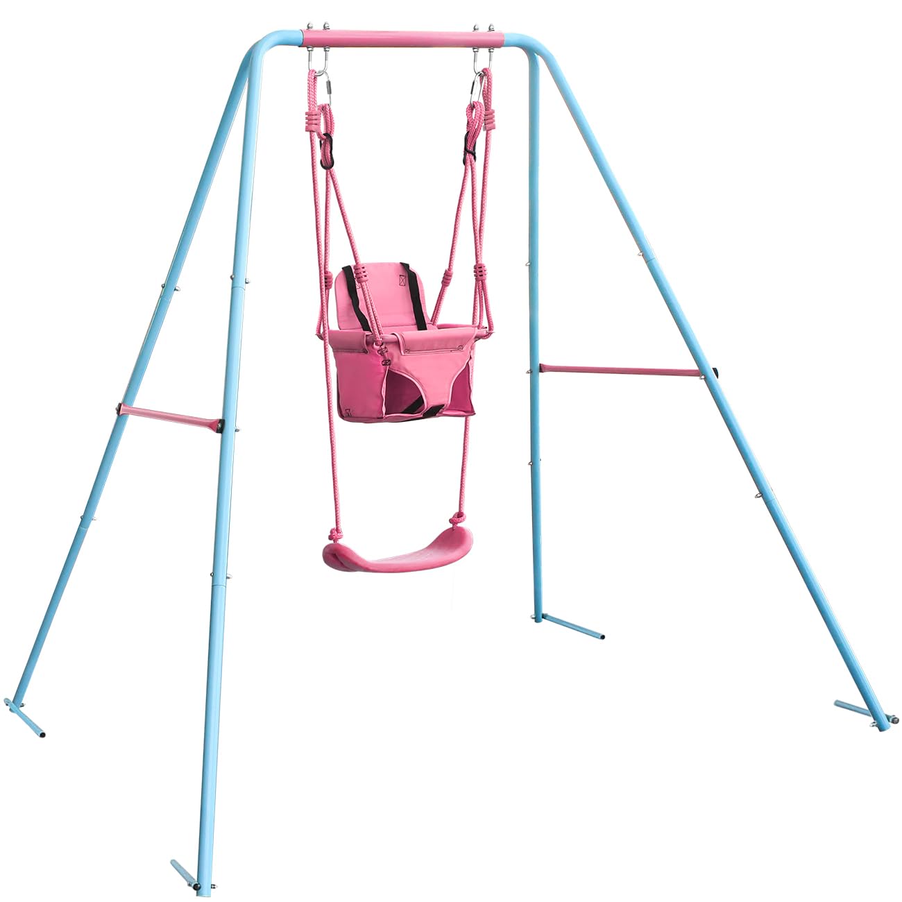 Balançoire Pour Enfants Avec Cadre Métallique, Balançoire En Forme D A Nid Reglable En Hauteur Echelle Et Filet A Grimper Basculecour Aire De Jeux Support De Jeu En Plein Air Convient Au 91659530 Balançoire Pour Enfants Avec Cadre Métallique, Balançoire En Forme D A Nid Reglable En Hauteur Echelle Et Filet A Grimper Basculecour Aire De Jeux Support De Jeu En Plein Air Convient Au 91659530