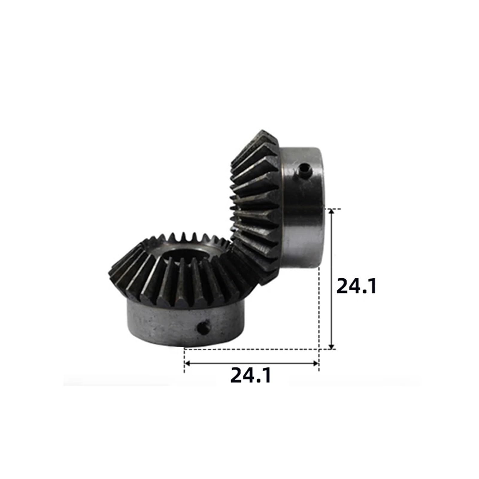 Bevel Gear Pinion Hardware Mechanical Two Pieces Bevel Gear 1.5M16T Hole Diameter 6/8/10/12mm Precision Bevel Gear 45# Steel 90 Degrees(1.5M16T 12mm Hole)