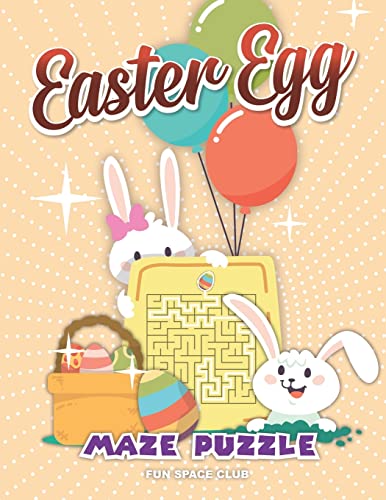 Easter Egg Maze Puzzle: Maze Book for Kids 4-6 (The Big Easter Egg Maze Book for Kids)