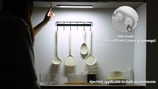 Image of 6-Pack Under Cabinet Lighting Wireless, LED Motion Sensor Light Indoor, Rechargeable Closet Lights Battery Operated, Dimmable & 3 Color Temps, Under Counter Lights for Kitchen, Stairs(14inch)