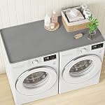 NAMTSO 54" x 27.5" Washer and Dryer Covers for the Top, 1 Pack Large Silicone Washing Machine Cover for Washer Dryer Countertop, Washer Dryer Top Protector Mat for Laundry Guard Dust Cover Pad, Gray
