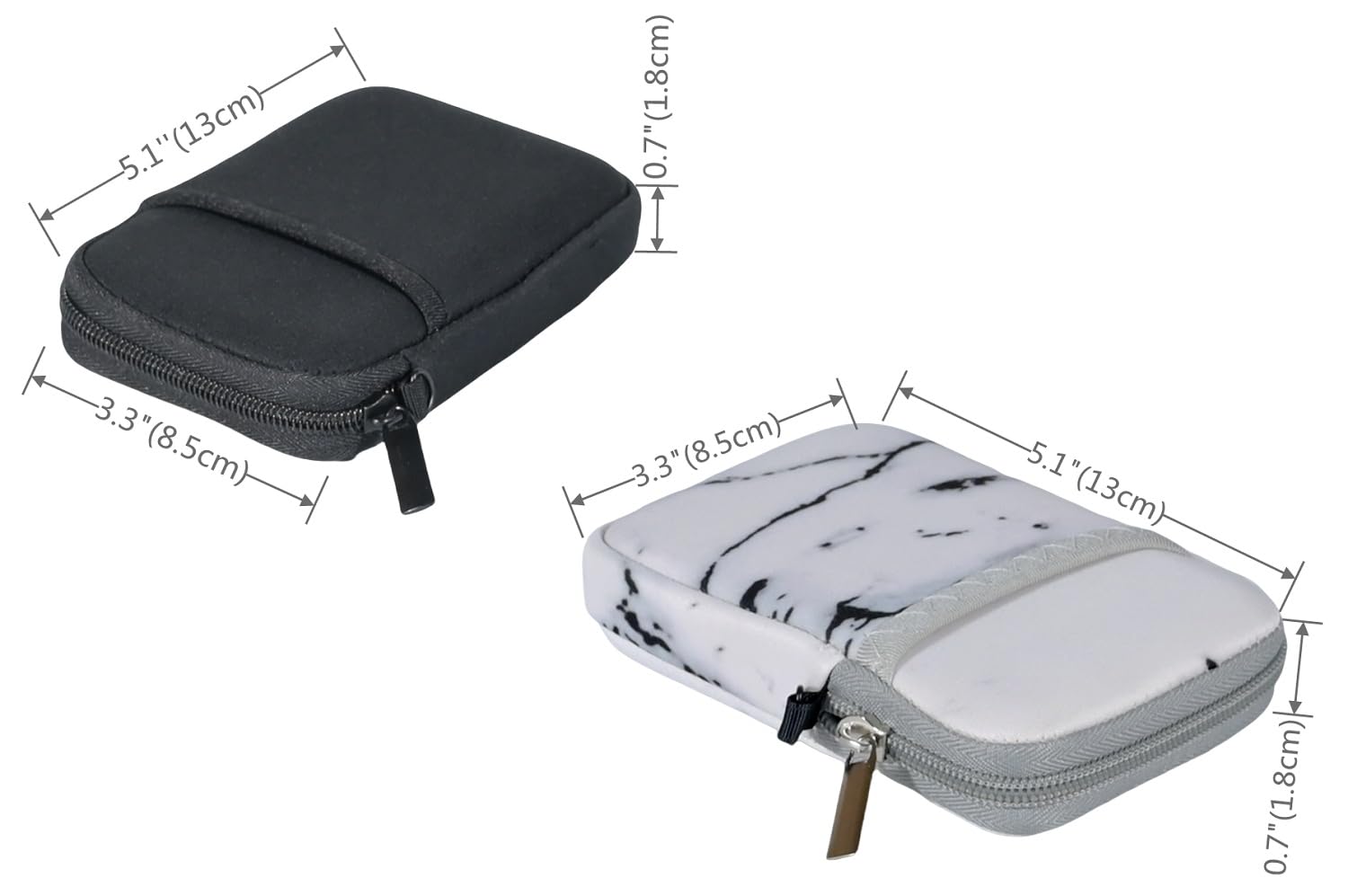 Festplattenetui Mit Netzfach EVA Festplatten-Tasche Für 2,5 Zoll HDD & SSD - Stoßfester Hartschalen-Case Mit Trageöse Externe Festplatte Ssd