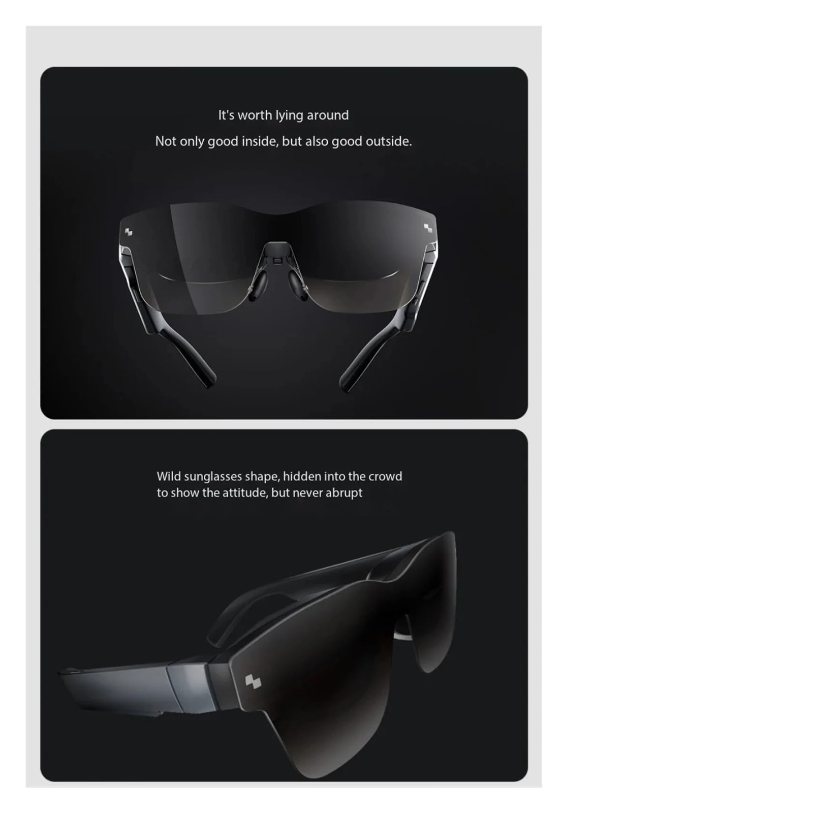 Compatible con Las Gafas de Realidad Aumentada RayNeo TCL Air 2S / Air 3S / Air 3S Pro. Pantalla Micro OLED. Gafas Inteligentes con frecuencia de actualización de 120 Hz. Cine Privado 3D HD.(Air 2S)