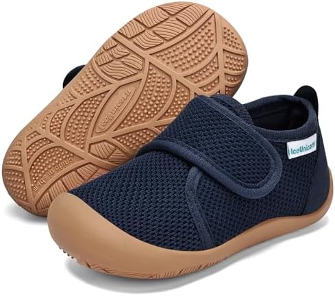 IceUnicorn Hausschuhe Kinder Jungen Mädchen Barfussschuhe | Barfußschuhe Lauflernschuhe Hohe Kindergarten Atmungsaktiv