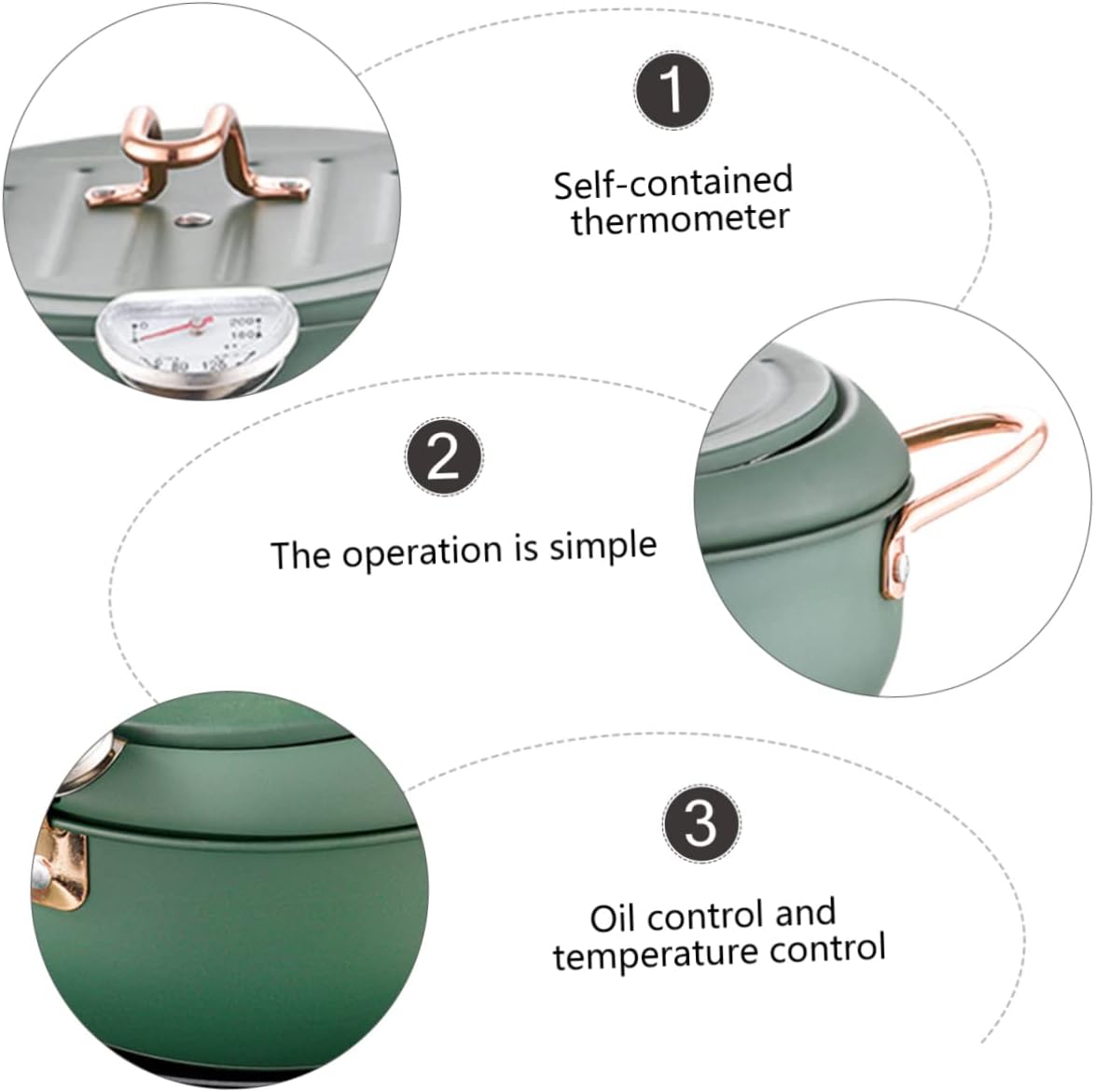 Stainless Steel Deep Fryer Pan Splash Design with Oil Drain Filter Safe Non Stick Frying Pot for Household Cooking Suitable for Kitchens Restaurants and Parties