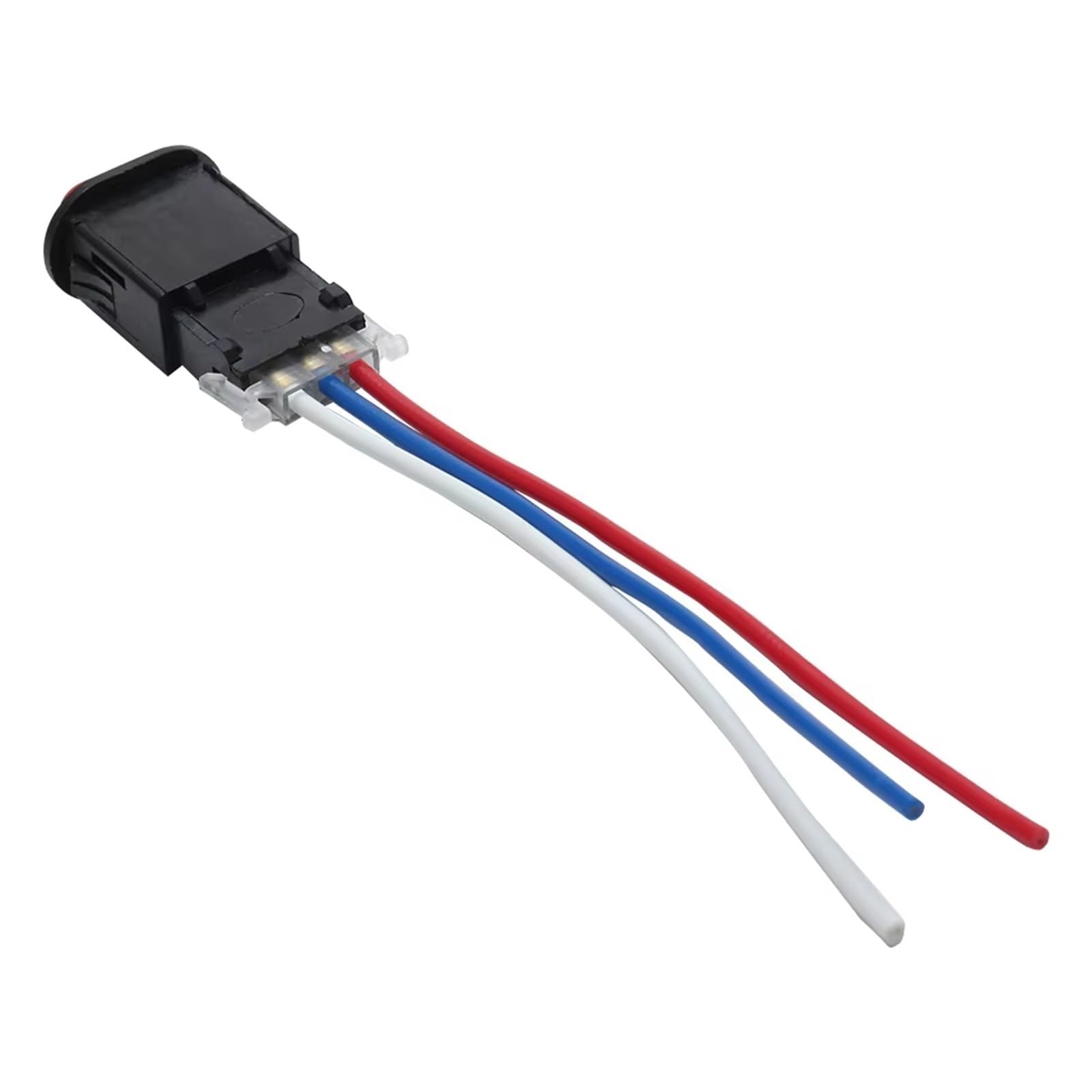 Interrupteur de guidon de moto Lot De 10 Interrupteurs D'avertissement Universels Pour Moto 12 V-24 V 5 A Double Flash Et Feux De Détresse Pour Pièces De Rechange, Bouton De Fin D'allumage