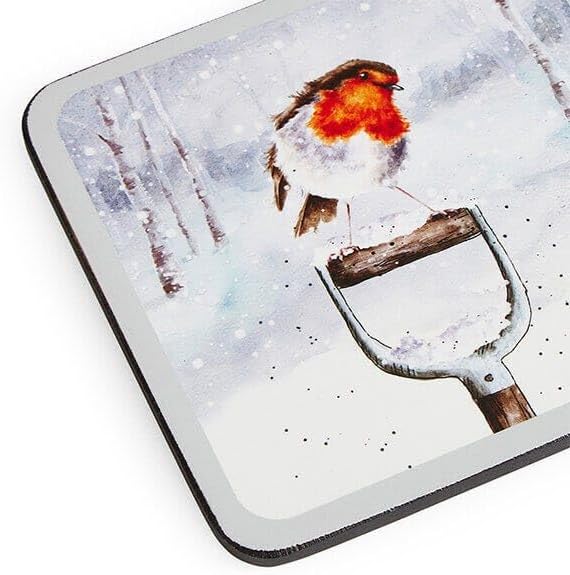 Wrendale Winter Skies Coasters S/4, 10.5cm x 10.5cm