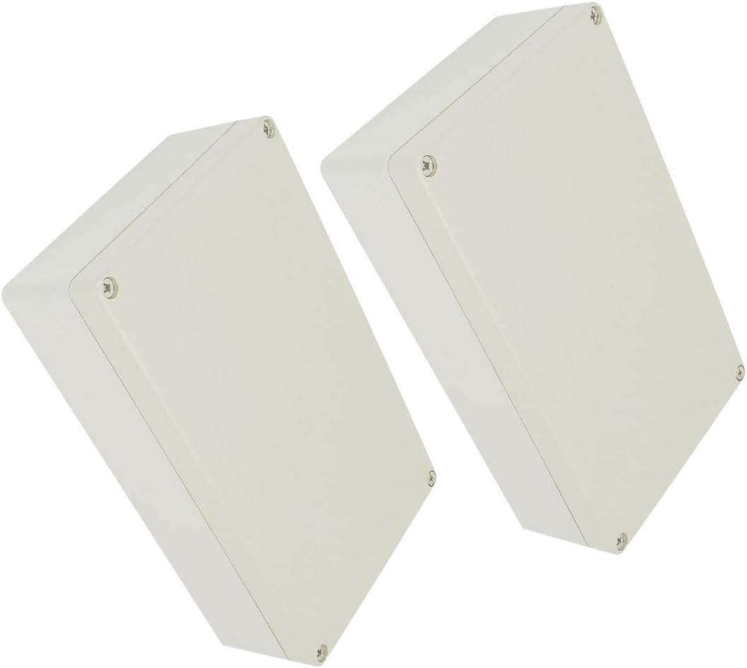 Aexit 2Pcs Mounted Electrical Boxes, Conduit & Fittings Power Protective Case Junction Box 199 x 120 Electrical Boxes x 56mm