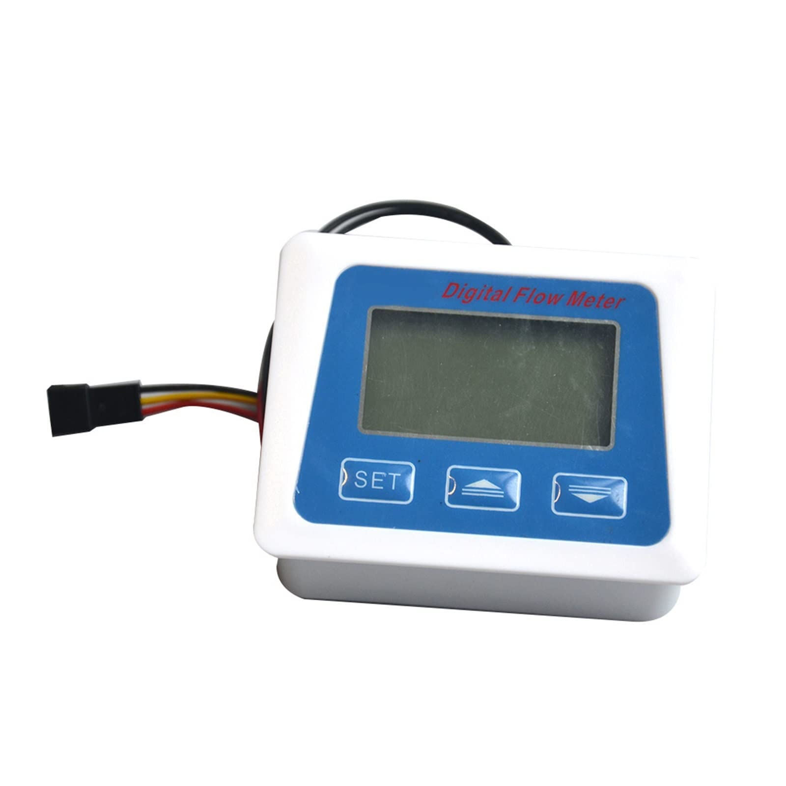 Waterstroommeter, Digitaal LCD-scherm Waterstroomsensor Meter Flowmeter Totameter Temperatuur Tijdrecord Met G1/2 3/4 1 Inch Flowsensor voor water, diesel en andere vloeistoffen(0.5 inch