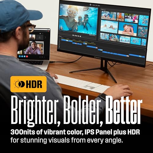 Image of Westinghouse 22 Inch Computer Monitor, 1080P FHD IPS Frameless Gaming Monitor,100Hz, 1ms, Built-in Speakers, Eye Care, Adaptive Sync Support (FreeSync Compatible), HDR, VESA, HDMI & VGA w /Gaming Mode