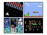 Super Mario Bros, Tetris, Centipede, Galaga - Iconic Arcade Video Games Wall Art Decor Set - 8x10 Prints for Man Cave, Den, Family Room, Bar, Bedroom - Gift for Men, Teens, Boys, Gamers, Gaming Fans