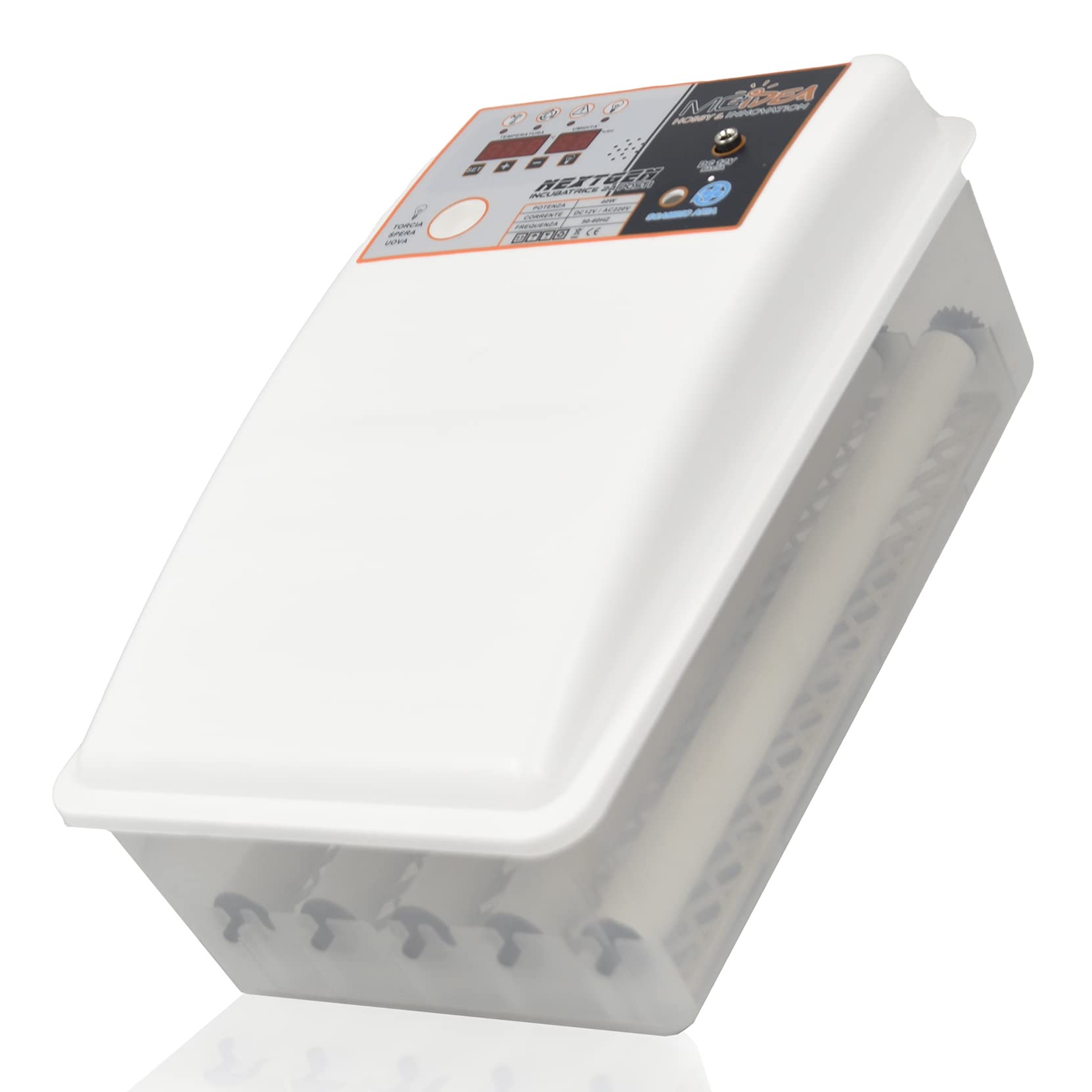 incubatrice incubatore digitale girauova rotazione automatica tester sperauova luce led pollame Avicoltura uova 24 posti controllo temperatura umidità Avicoli tutte specie gallina quaglia
