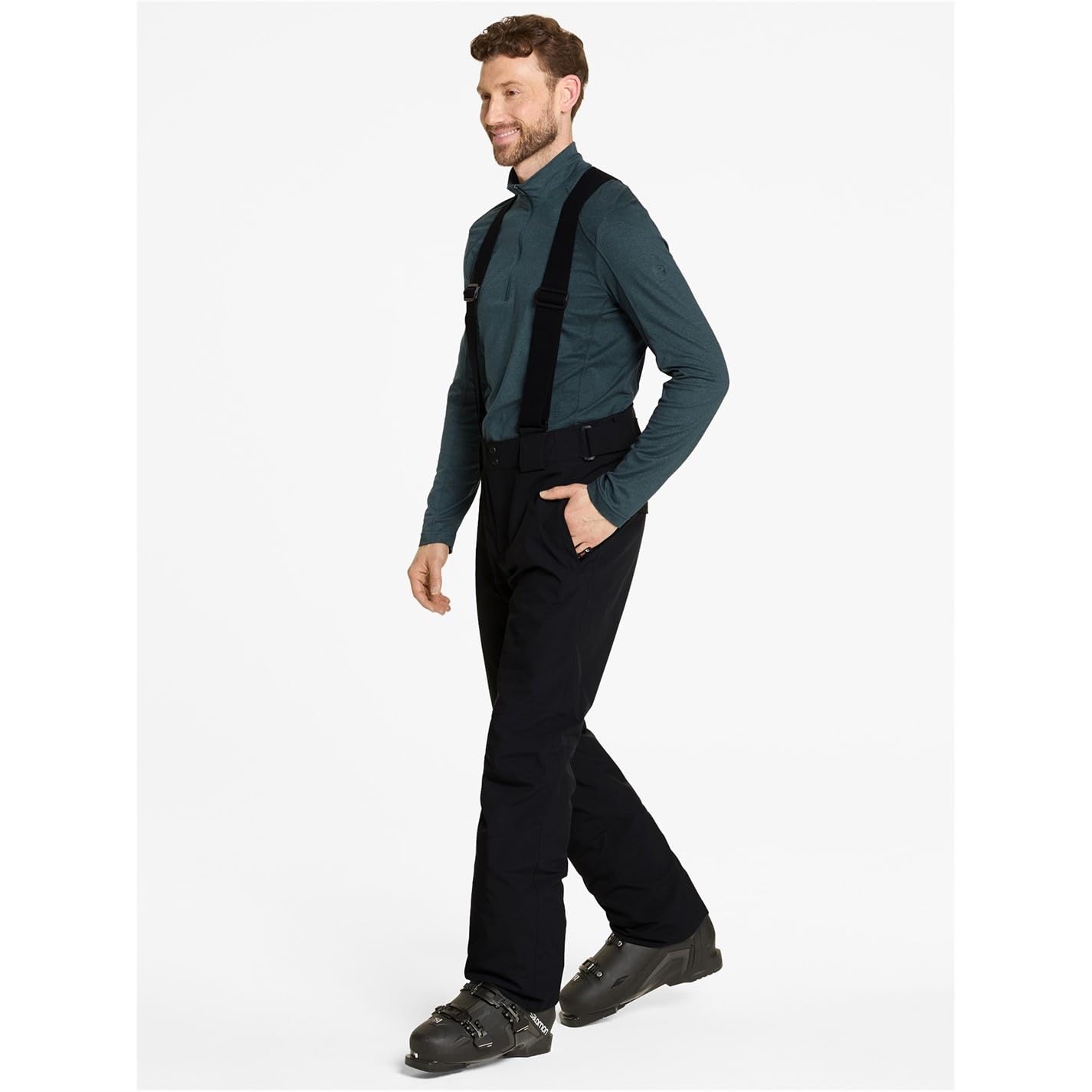 Ziener Herren Ski-Hose wasserdicht Träger PFC frei Tronador