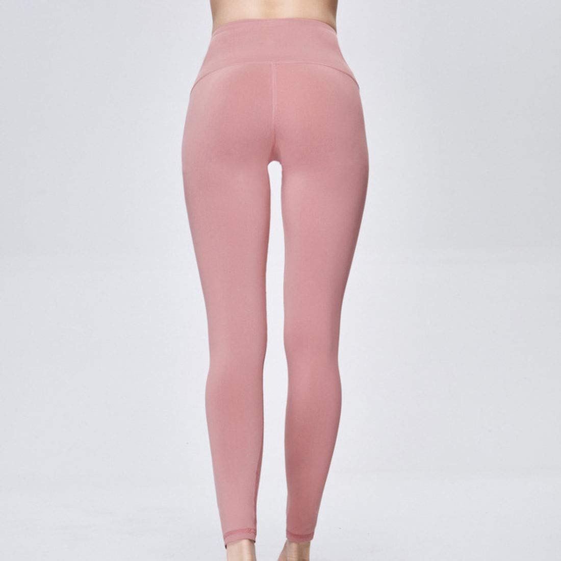 Moda Leggins Sportivi Donna, Leggings a Vita Alta, Collant da Corsa da Donna Pantaloni da Yoga Elasticizzati Pantaloni Sportivi Slim Fit Elegante, A, L