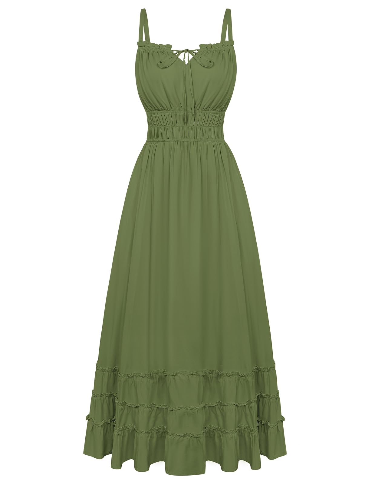 Women's Summer Maxi Dress Boho Flowy Milkmaid Sundress