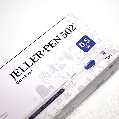 Monami Jeller Pen 502 Bolígrafos Gel Azul x12 miniatura 5