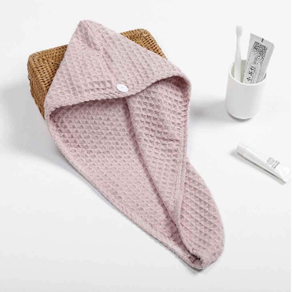 Nueva 1 pieza de tela de gofre blanca después de la ducha toalla de secado rápido sombrero turbante cabeza envoltura herramienta de baño (color: estilo 2) (estilo 4)
