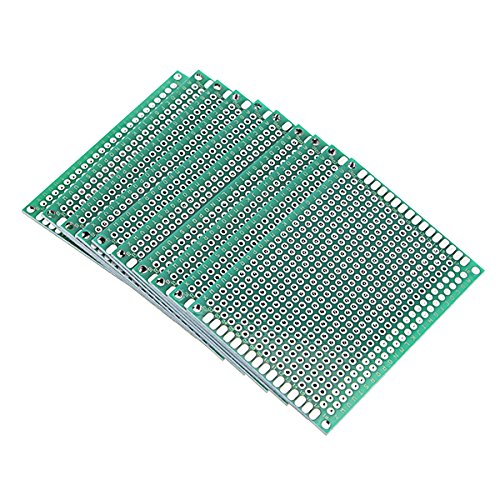 30pcs 50x70mm FR-4 2.54mm Placa de Circuito Impreso PCB de Prototipo de Doble Cara