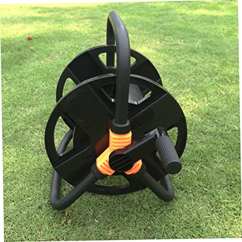 OFFSCH Kompakte Schlauchtrommel Für Gartenschlauch Aufbewahrung Für Bis Zu 20 Meter Wasserschlauch Mit Edelstahlgriff Montage Erforderlich Zubehör Zufälliger Farbe