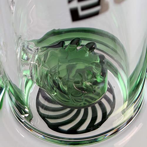 Blaze Glass Zylinder-Bong, PERCOLATOR-Bong, Eis-Bong Blaze Glass Logo | 25,0 x 5,1cm – Bild 5