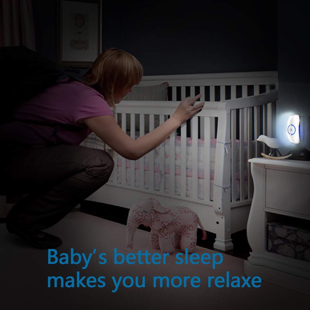 Luce del sensore di Movimento, degli Stati Uniti Socket Plug-in Night Lights, LED Bianco Caldo, di Ottimo rendimento, Lampada per i Bambini, i Bambini, disimpegno, Bagno, Scale (2 Pezzi)