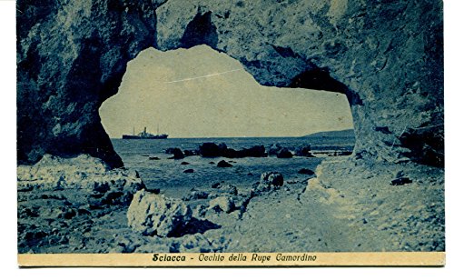 1936 Sciacca Occhio della Rupe Camordino Guller destinazione Palermo FP B/N VG Cartolina Postale