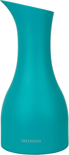 Doristop - Jarra térmica de 20 onzas, jarra de café térmica de doble pared de vidrio aislado, jarra de café de conservación del calor de larga