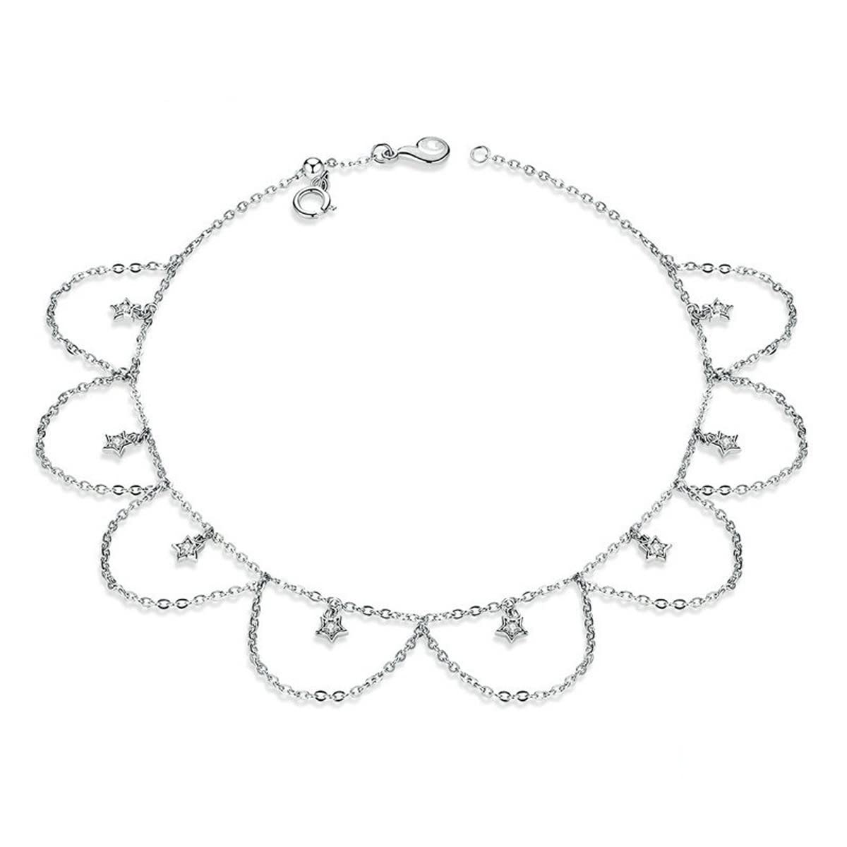 Cavigliera/Cavigliere Catena Cavigliera Braccialetto a Catena di Fiori per Piede Catena Cavigliera con Ciondolo per Donna Bracciale sulla Gamba Perline Cavigliere Cavigliere
