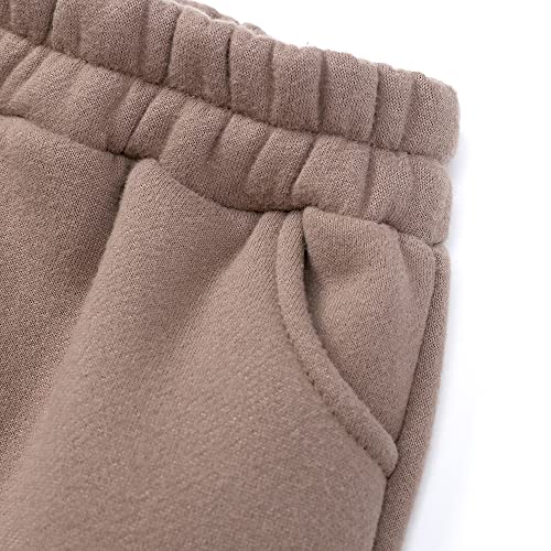 Image of MYGBCPJS Youth 2PCS Jogger Outfits Set Fleece Hooded + Sweatpants Boys Girls Athletic Sweatsuits Pullover Clothes