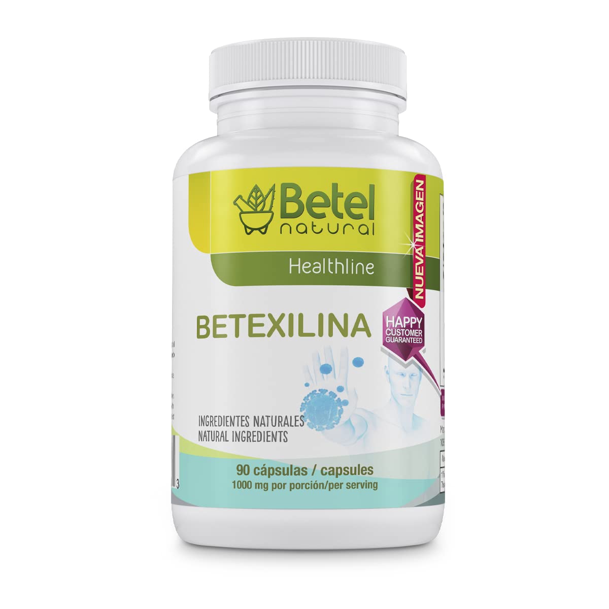 Betel Natural Betexilina Capsules All Natural Support for a Healthy Immune System - 90 Capsules - 1500 mg per Serving