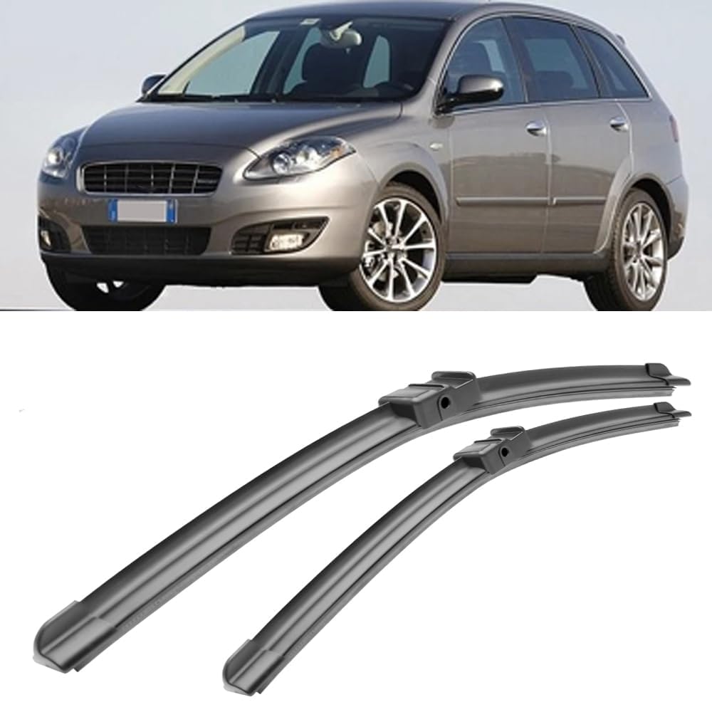 Balais d'essuie-glace avant pour résoudre les traces sur pare-brise de Fiat Croma 2005-2013