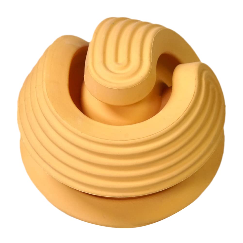 Snuffle Ball pour chien contre l'ennui : la balle interactive orange anti-destruction