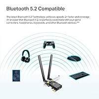 TP-Link Archer TX20E AX1800 Wi-Fi 6 WLAN Karte für PC, Bluetooth 5.2 PCIe-Adapter, 1201 Mbit/s 5 GHz und 574 Mbit/s 2,4 GHz, WPA3-Verschlüsselungsstandard, MU-MIMO, Unterstützt nur Windows 11/10 – Ansicht 4