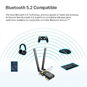 Carte WiFi TP-Link Archer T4E PCIe AC 1200 Mbps - Double Bande 2.4G/5GHz - Antennes Détachables - Compatible Windows