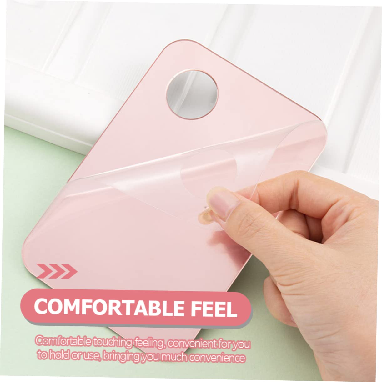 SOESFOUFU 2 Set Nail Art Palette Makeup Tray for Foundation Pigment Mixing Tool Small Makeup Mixing Tray Cosmetic Mixing Tool Makeup Mixing Plate Portable Makeup Plate Makeup Tools