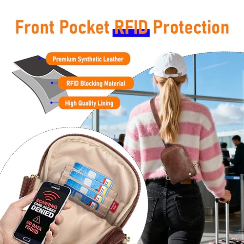 Image of INICAT Lightweight Small Crossbody Sling Bag for Women | Mini Travel Purse,Multi-pocket with Card Slots,Durable Vegan Leather,Everyday Carry