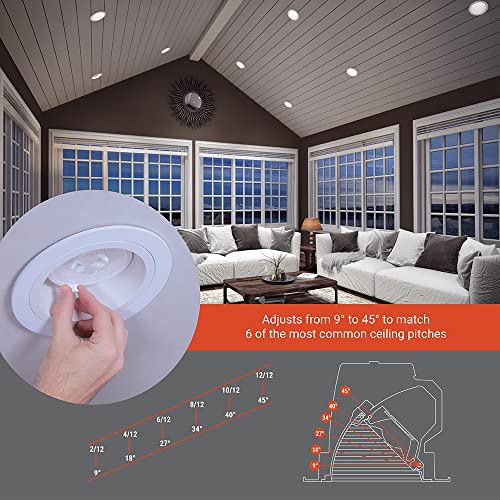 HALO RLS 4 inch Slope Canless LED Recessed Lighting 5CCT 900lm - image 4