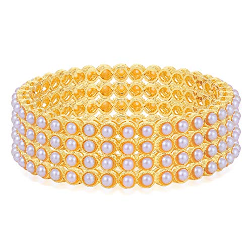 See full amazon price history chart for Sukkhi Wedding Brass Gold Plated Pearl Bangle Set Jewellery for Women (B82854_2.6, Golden) Sukkhi Wedding Brass Gold Plated Pearl Bangle Set Jewellery for Women (B82854_2.6, Golden) (B07ZRVVTDX) Amazon Price History, Amazon Price Tracker