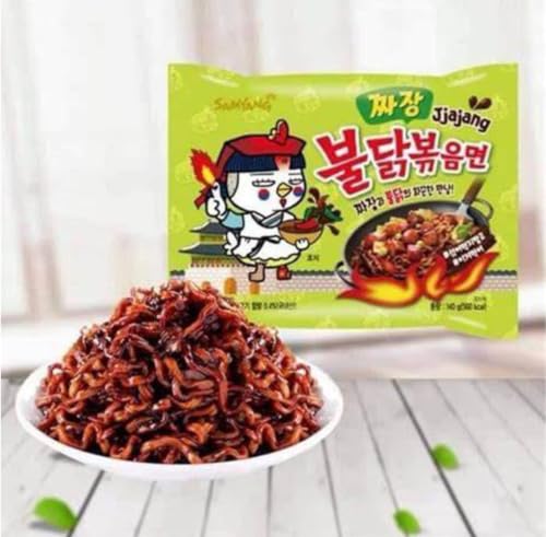 Samyang Jjajang Hot Chicken Ramen ì§Å“장 ë¶Ë†ë‹ 볶ì Å’면, multi, 4.94 ounce (pack of 5) (Ven-VND15-149)
